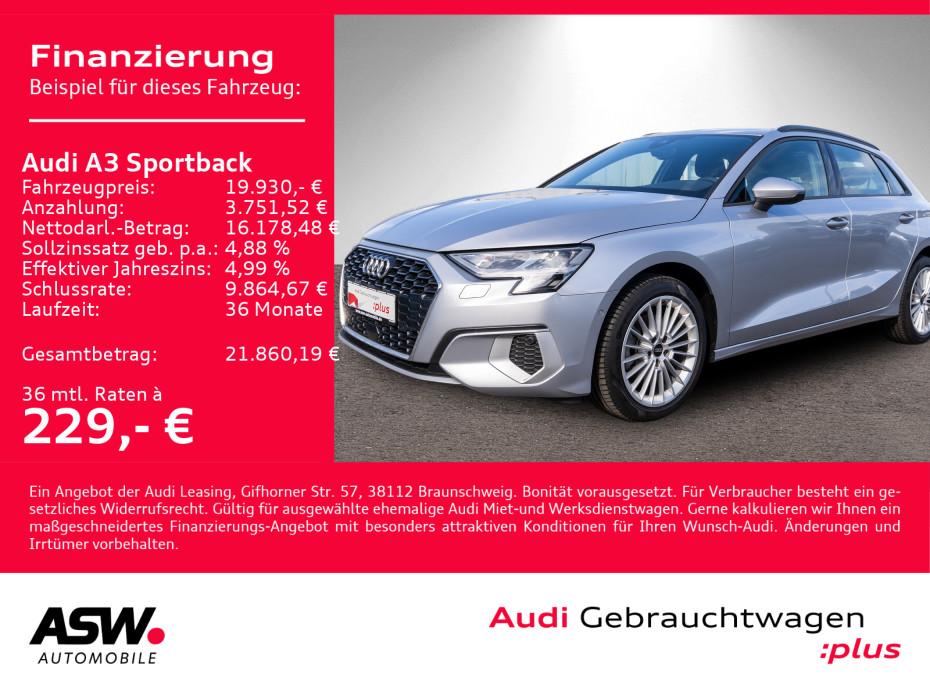 Audi A3 Sportback advanced 30TFSI NAVI LED ACC SHZ VC