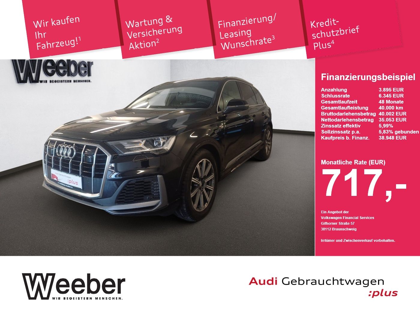 Audi Q7 quattro S line *HUD*NAVI*SHZ*360° CAM*20 LM* foto 1