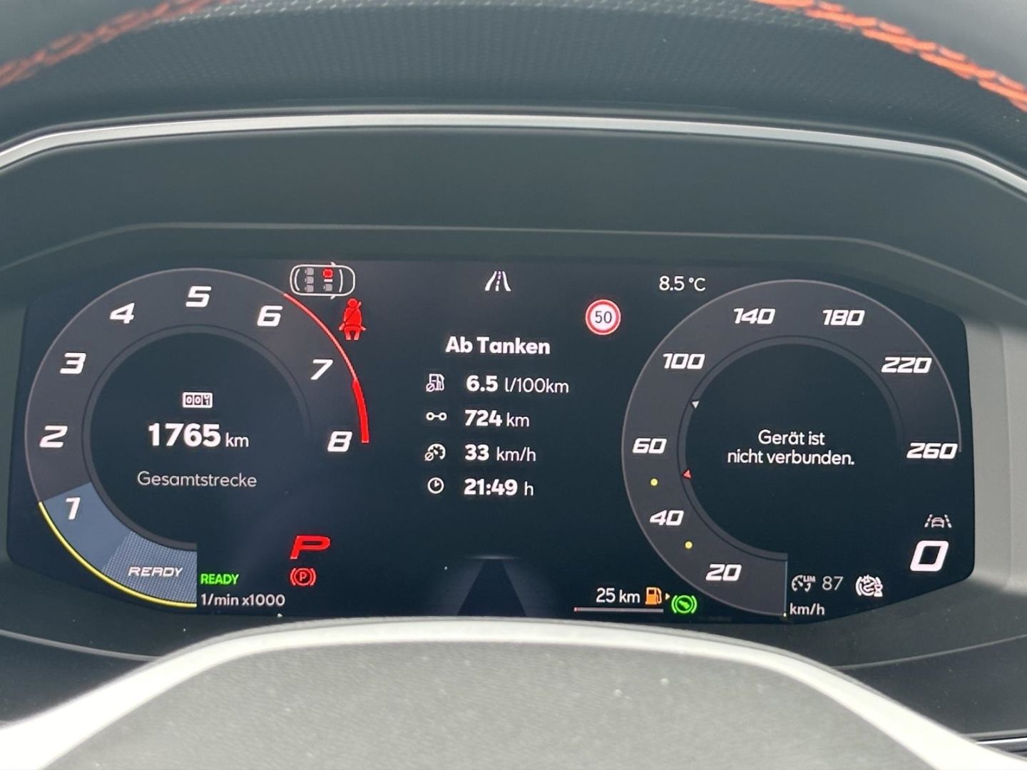 Fahrzeugabbildung SEAT Leon 1.5 110 kW FR Black Edition SpurhalteASS