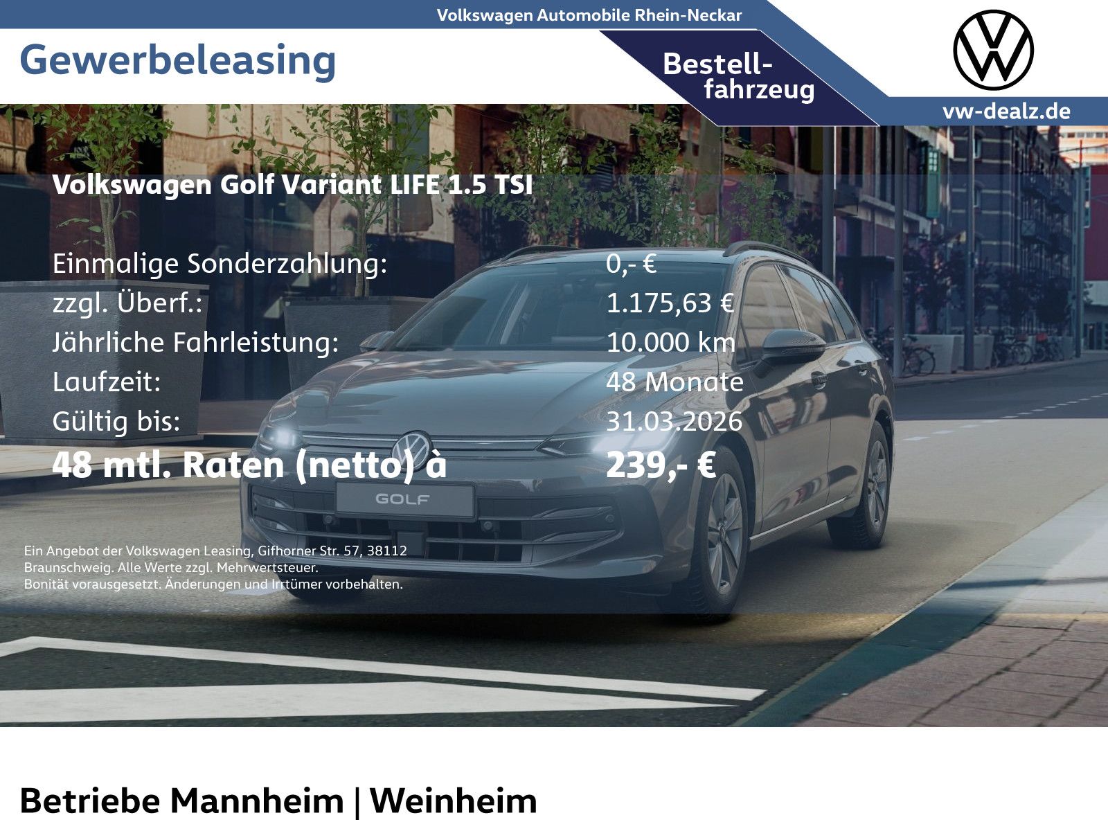Volkswagen Golf Variant Life 1.5 TSI Klima ACC LED DAB  ALU