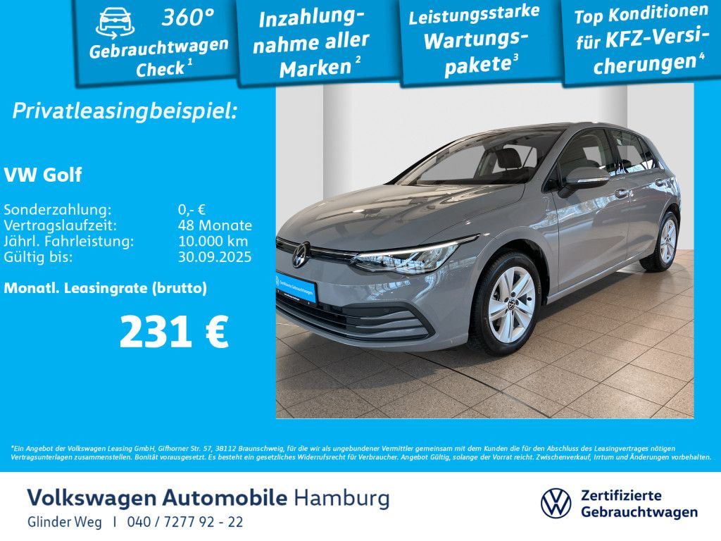 Volkswagen Golf VIII 1.0 eTSI DSG Life Ganzjahresreifen