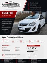 Opel Corsa D Color Edition/SHZ/LENKHZ/ALU/SPORT/MULTI - Opel Corsa Sport mit Benzin-Antrieb
