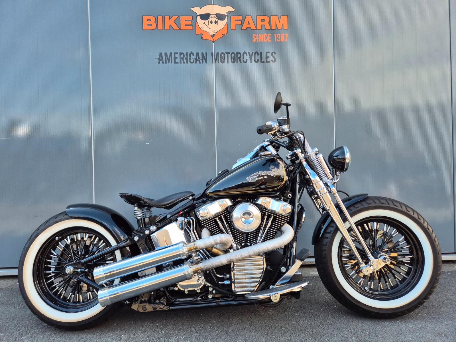 Harley-Davidson FXST °° SOFTAIL SPRINGER BOBBER °° -BIG SPOKE-
