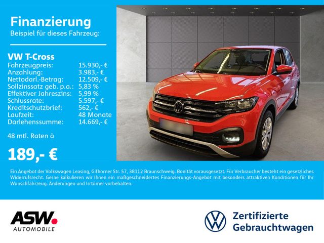 Volkswagen T-Cross 1.0 TSI Klimaanlage PDC v/h App-Connect