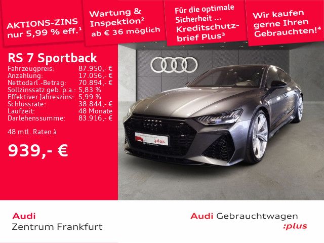 Audi RS7 Sportback 305 km/h Keramik Leder Laser 360°