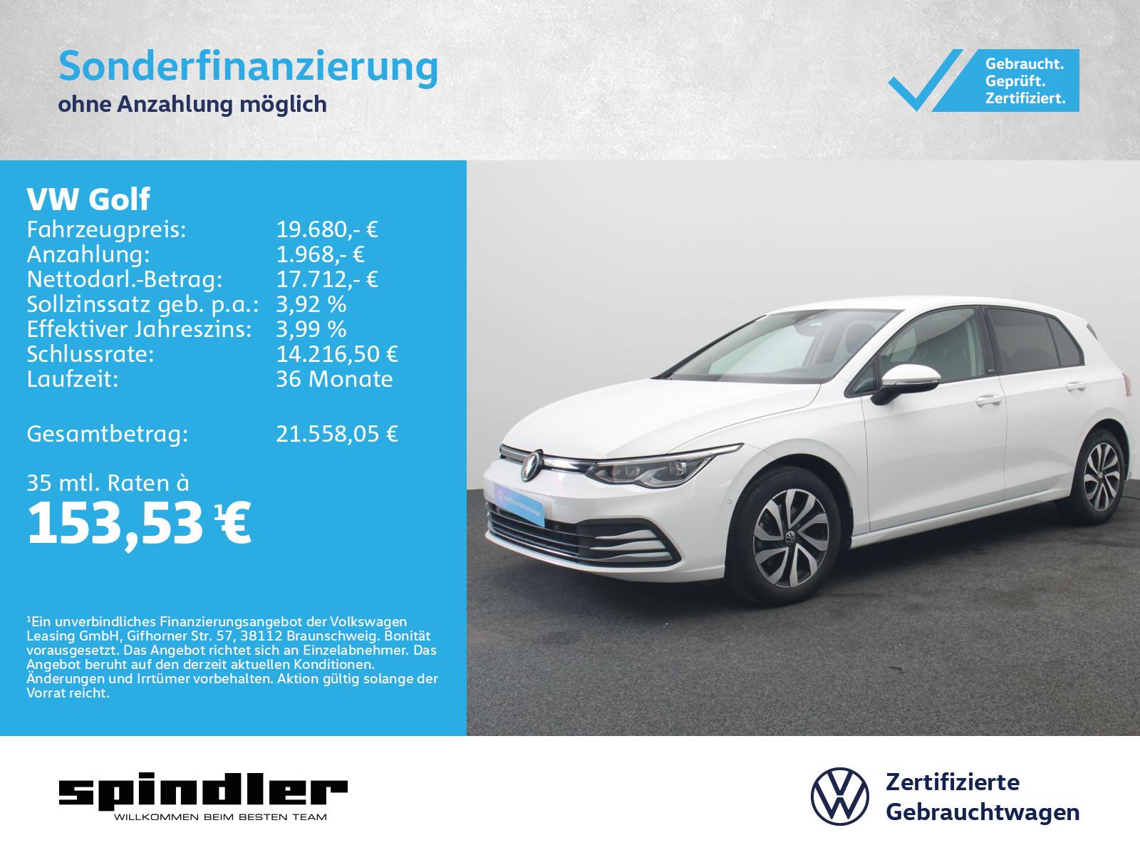 Volkswagen Golf VIII Active 1.5 TSI/ IQ.Drive, Standh, LED+