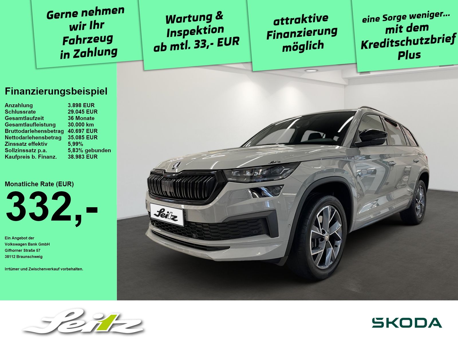 Skoda Kodiaq 2.0 TSI 4x4 Sportline *AHK*MATRIX*KAMERA*