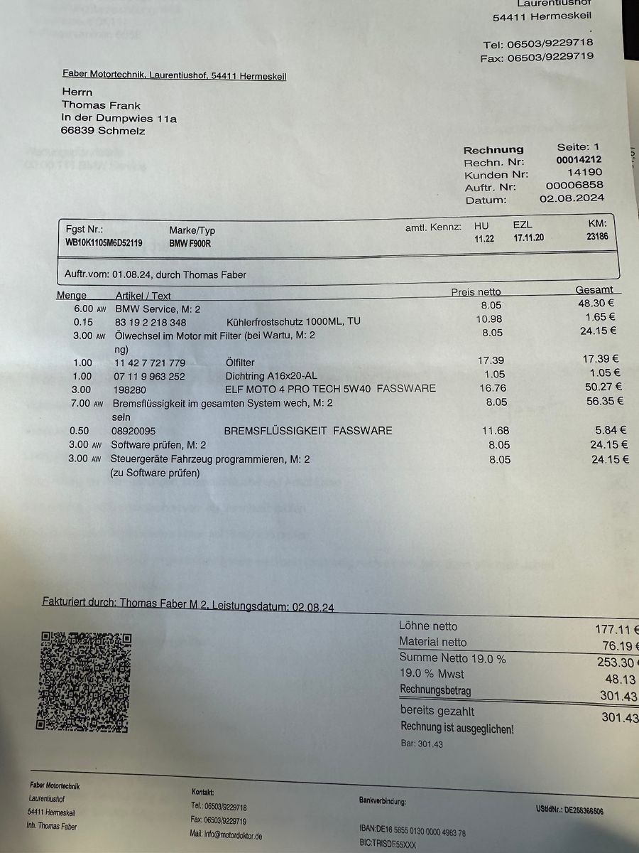 Fahrzeugabbildung BMW R1250 GS Adventure