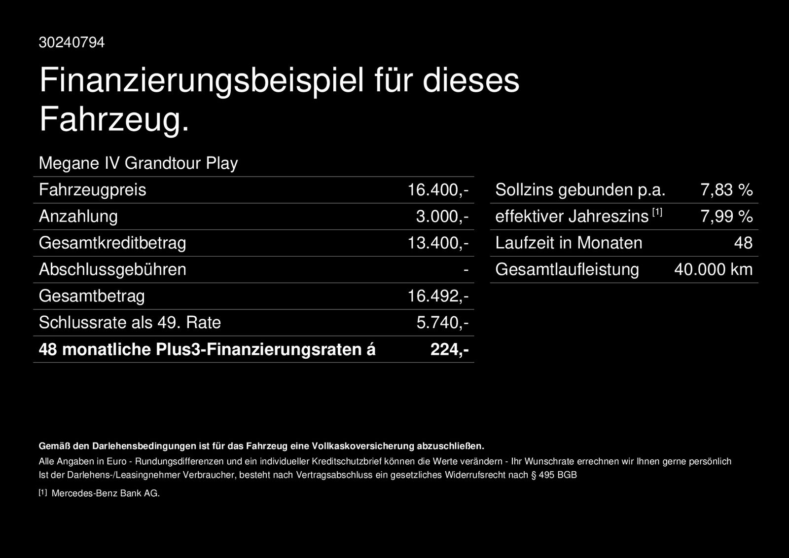 Fahrzeugabbildung Renault Megane IV Grandtour*LED*HUD*BOSE*Navi*Kamera*PDC