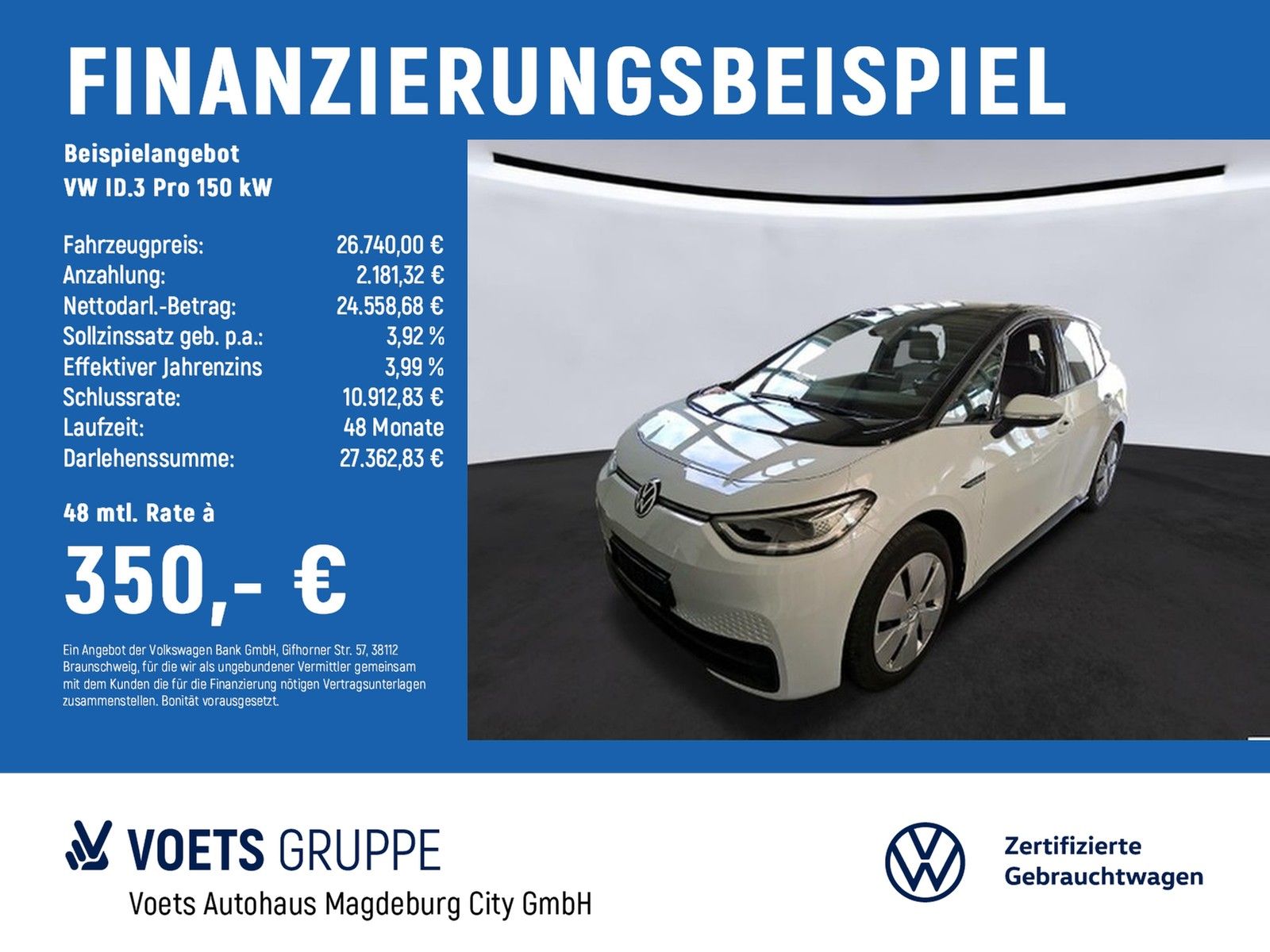 Volkswagen ID.3 Pro 150 kW Performance WÄRMEPUMPE+MATRIX