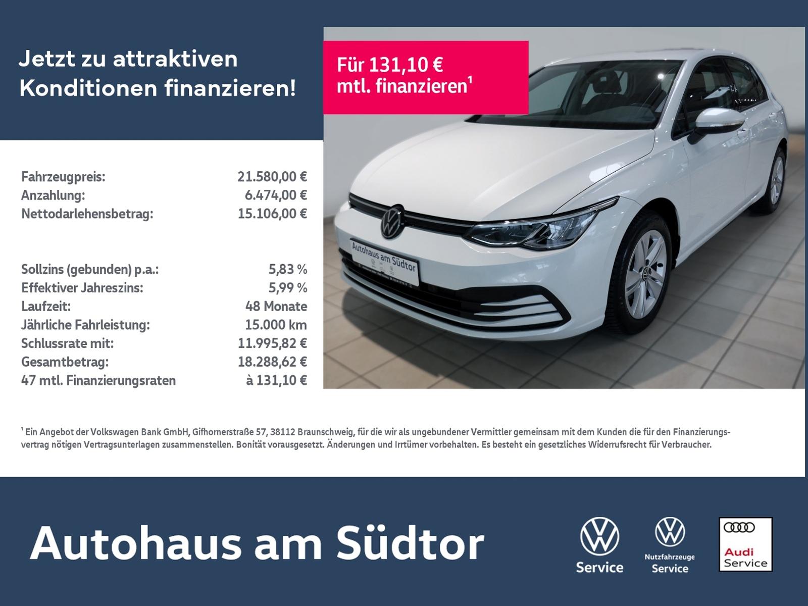 Volkswagen Golf VIII Life 2.0 TDI | LED PDC ACC Navi