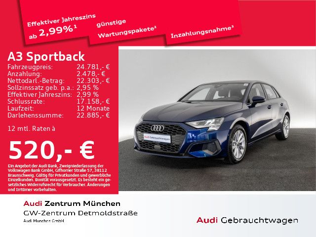 Audi A3 Sportback 30 TFSI S tronic Navi+/ACC