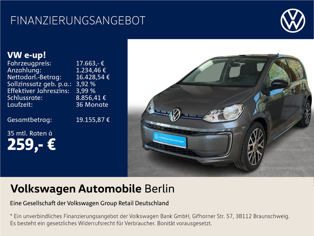 Volkswagen e-up! Style Plus 61 Klima Radio SHZ GRA PDC