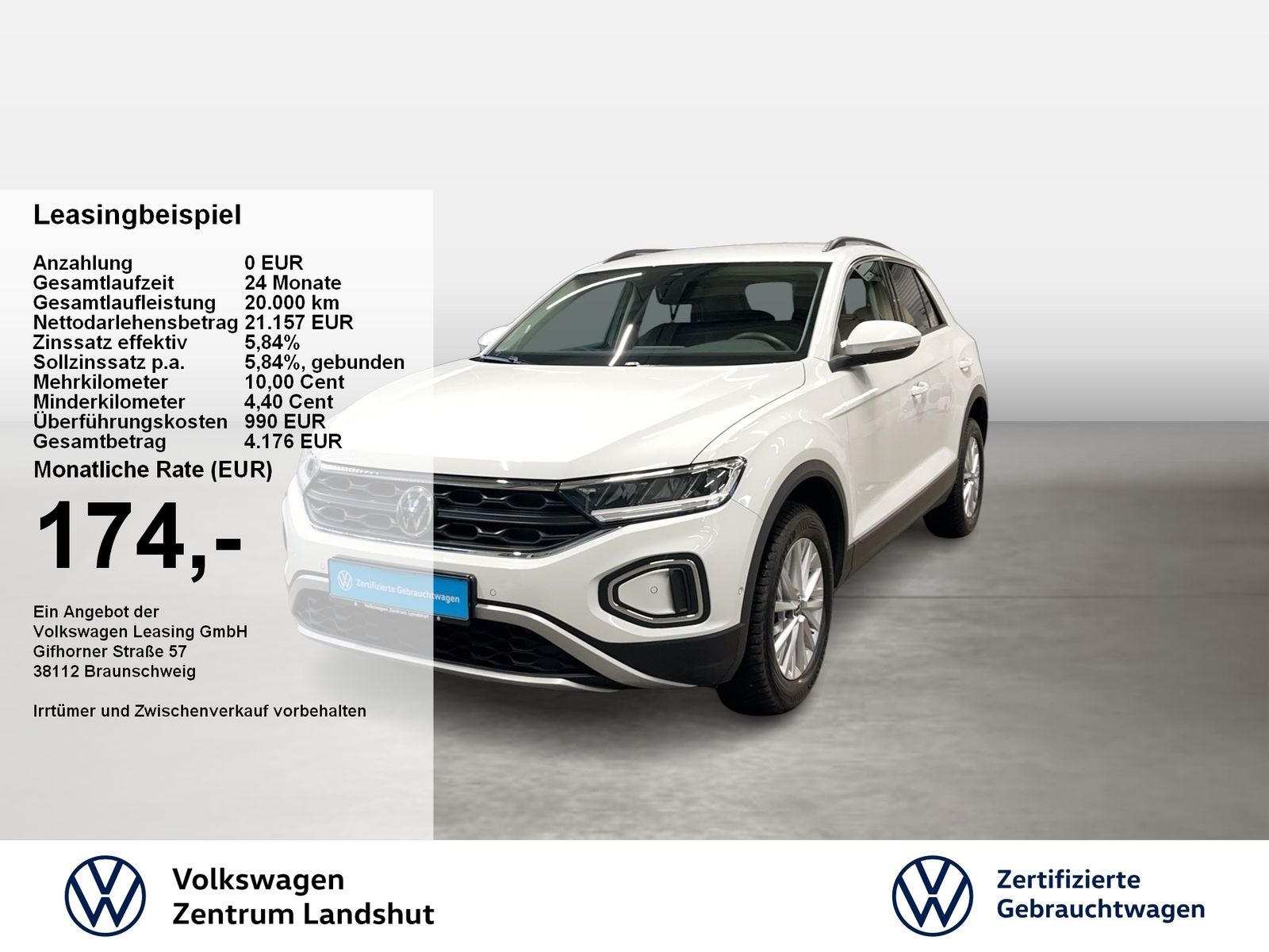 Volkswagen T-Roc Life 1.0 TSI 2xKlima KlimaA LED LM Navi