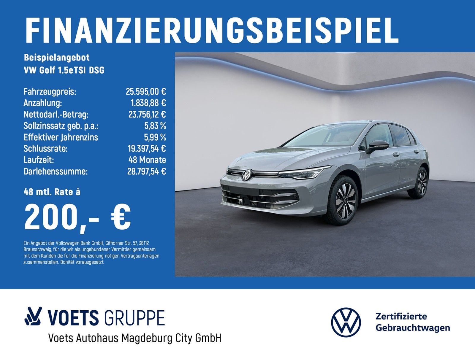 Volkswagen Golf 1.5eTSI DSG Life DSG+LED+NAVI+RFK