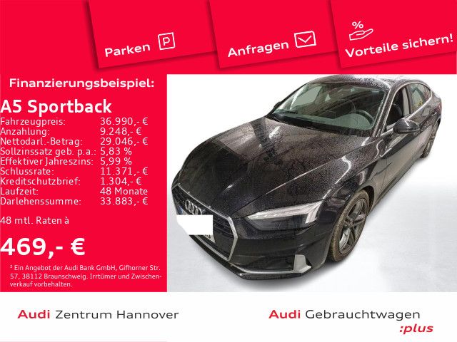 Audi A5 Sportback 40 TDI Advanced Matrix ACC Navi vir