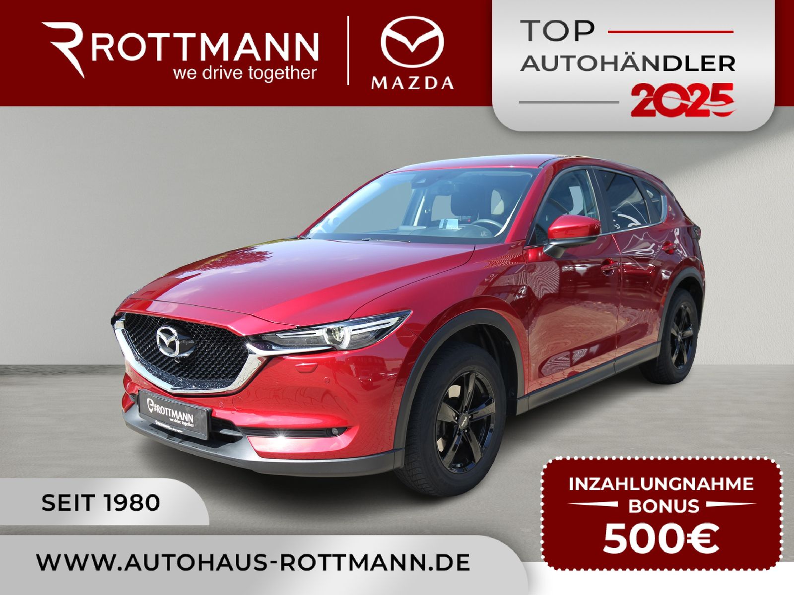 Mazda CX-5 D150ps EXCLUSIVE ACTIV-P/NAVI/360°K/HUD/WKR