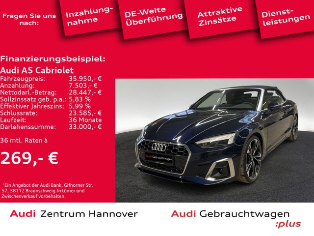 Audi A5 Cabriolet S line 40 TFSI Matrix B&O Kamera Me