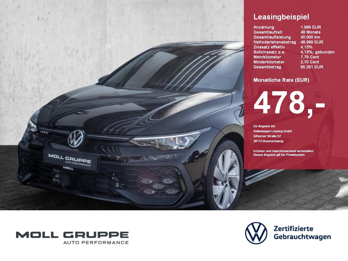 Volkswagen Golf GTE 1.5 l eHybrid (116 PS) DSG ACC AHK AUT