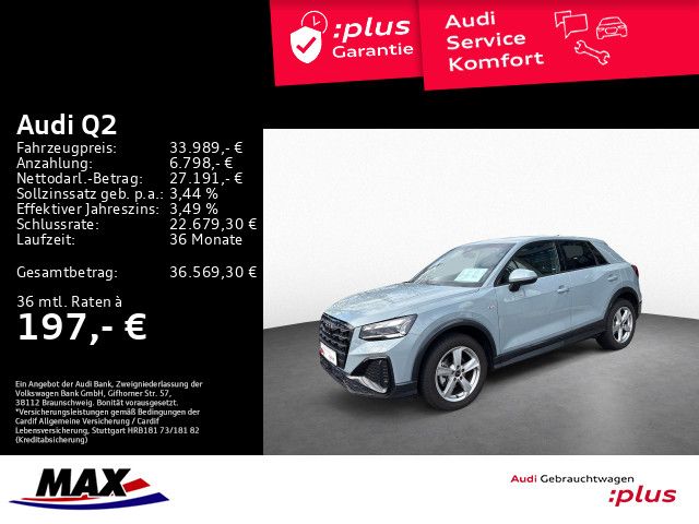 Q2 35 TFSI S LINE +MATRIX+AHK+LEDER+NAVI+KAMERA+