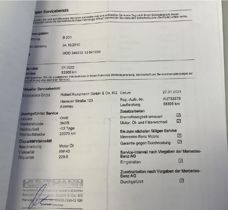 Mercedes-Benz B 200*SPORT*AUTOMATIK*SHZ*NAVI*AHK*TEMP*PARK-ASS