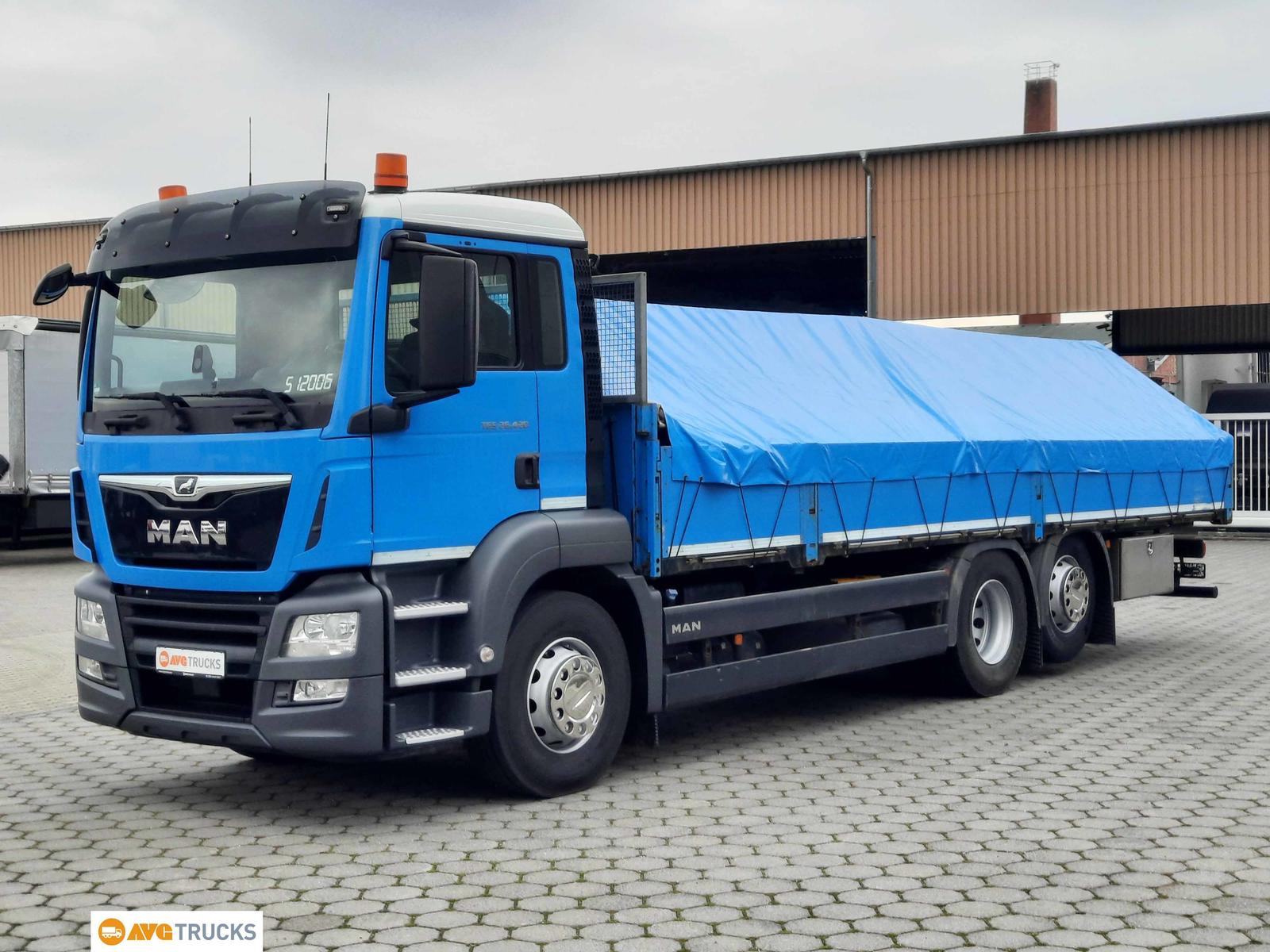 MAN 26.420 TGS Pritsche Plane  8,15 m Intarder AHK