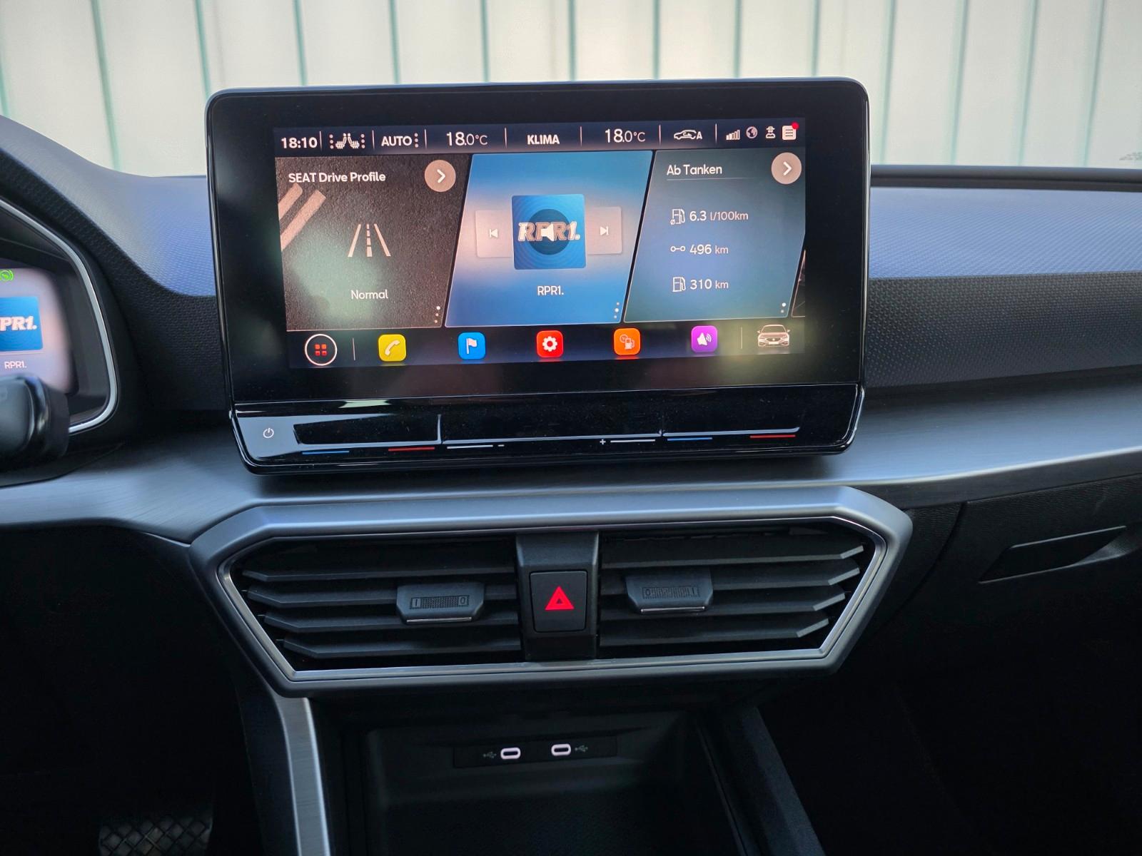 SEAT Leon 1.5 eTSI DSG FR/LED/Navi/AHK/ACC/APS/8fach, миниатюра 22