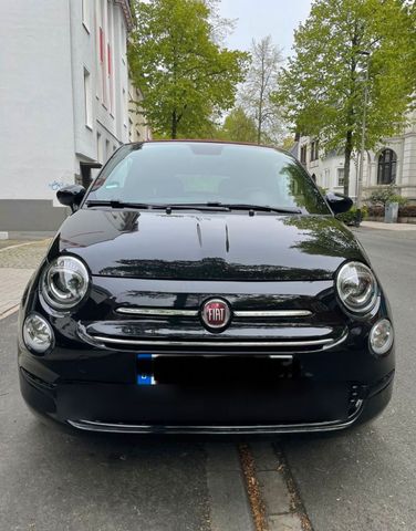 Fiat 500 C schwarz/rot