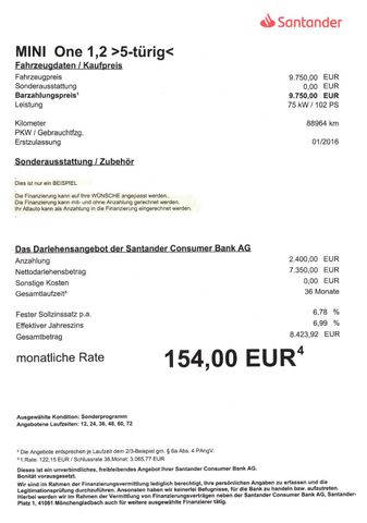 Fahrzeugabbildung MINI One 1.2 >5-türig/Sitzheiz/PDC<