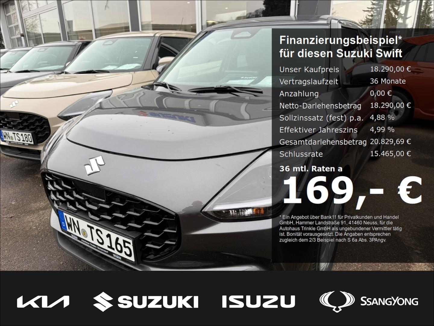 Suzuki Swift Comfort 149,- € OHNE ANZAHLUNG Navi LED DA