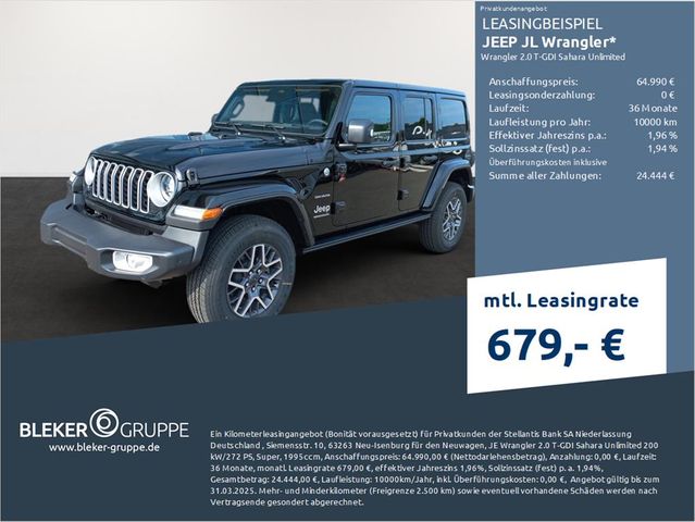 Jeep JL Wrangler Wrangler 2.0 T-GDI Sahara Unlimited