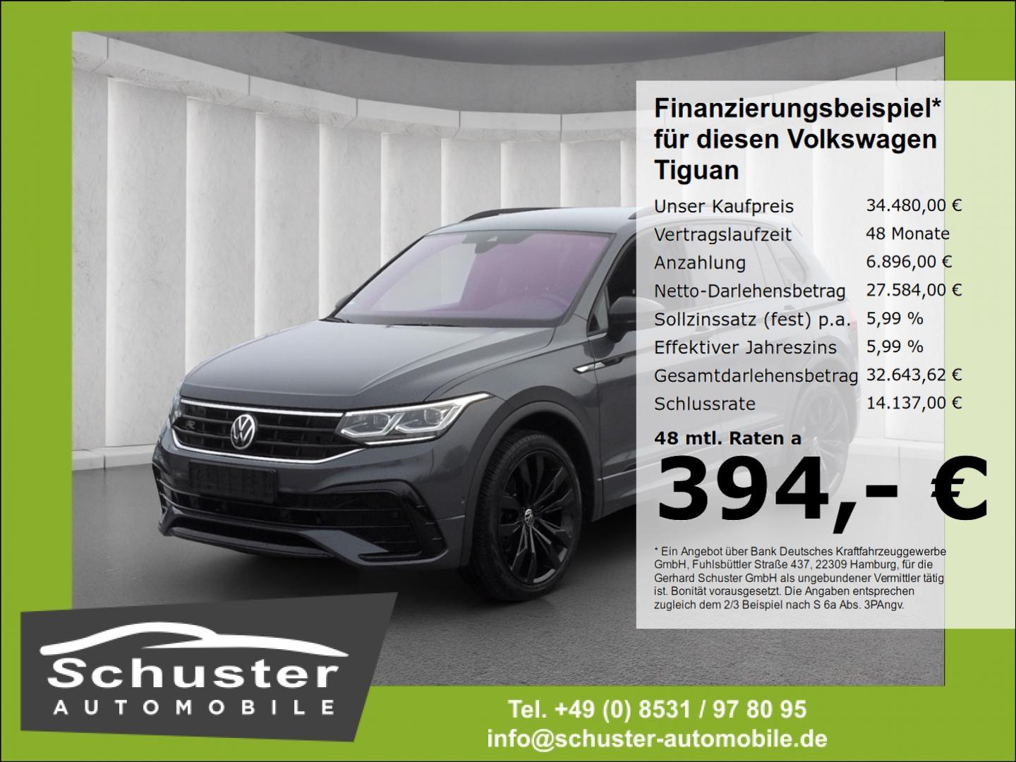 Volkswagen Tiguan R-LINE 4Mot TDI*200PS AHK IQ-LED ACC 20*
