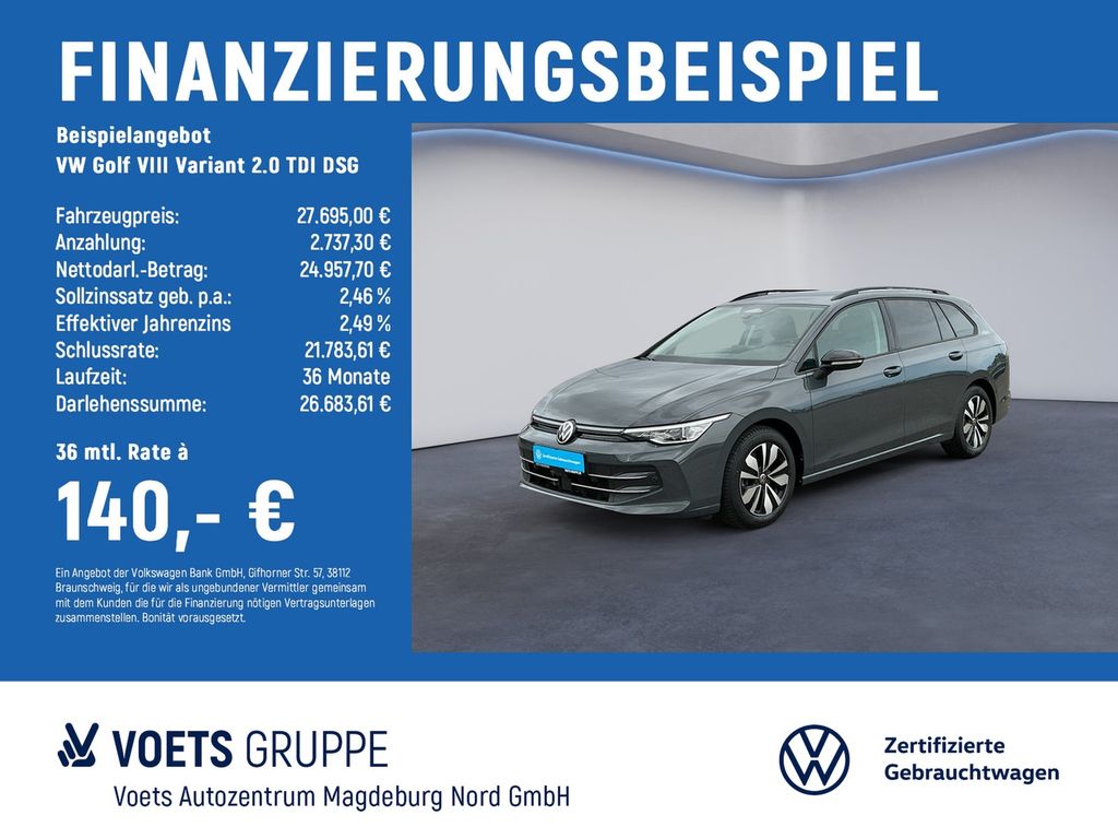 Golf VIII Variant 2.0 TDI DSG Goal IQ-LIGHT+AHK+
