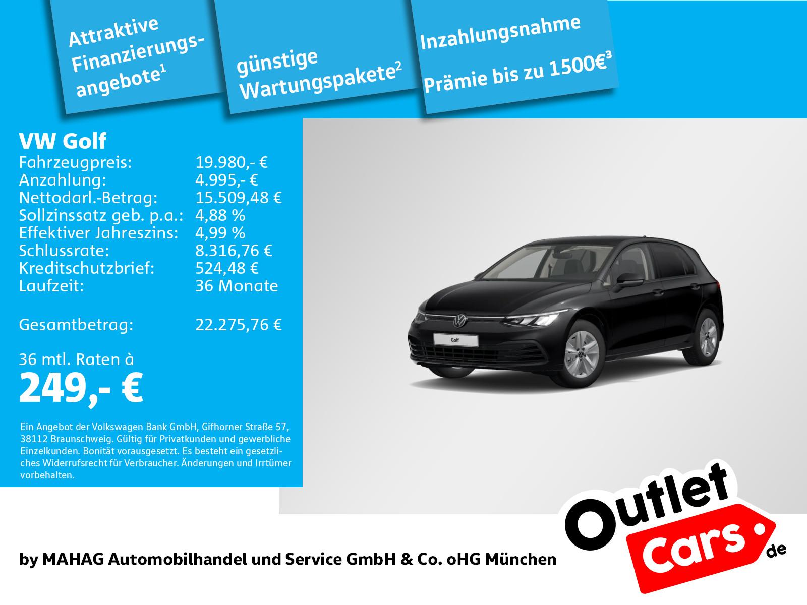 Volkswagen Golf VIII Life 2.0 TDI LED Navi ParkPilot RearVi