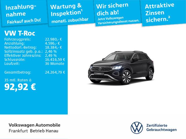 Volkswagen T-Roc 1.0 TSI Goal DAB+ Navi FrontAssist LightAs