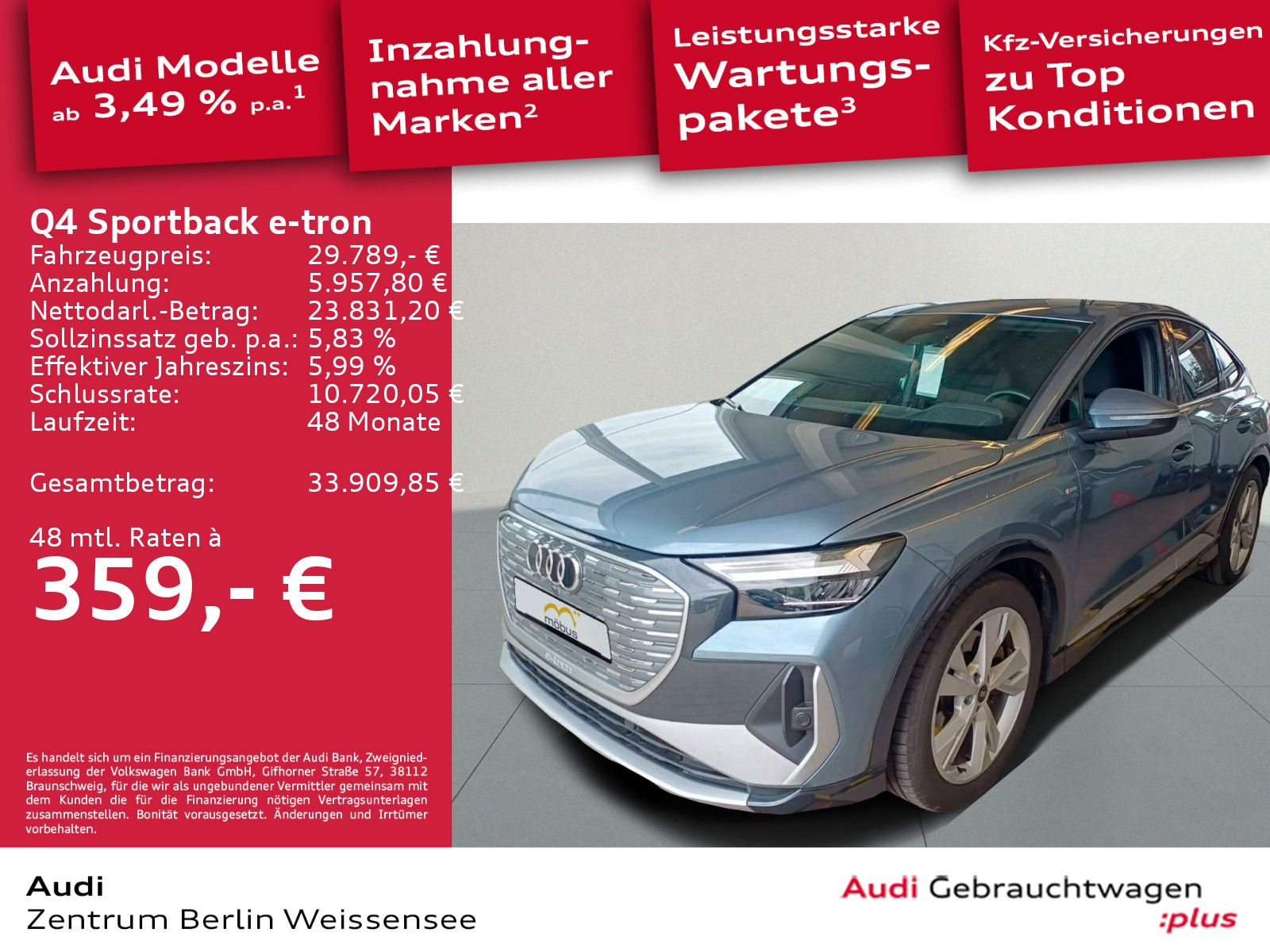 Audi Q4 Sportback 50 e-tron S-Line QUA*WÄRMEPUMPE*APP foto 2
