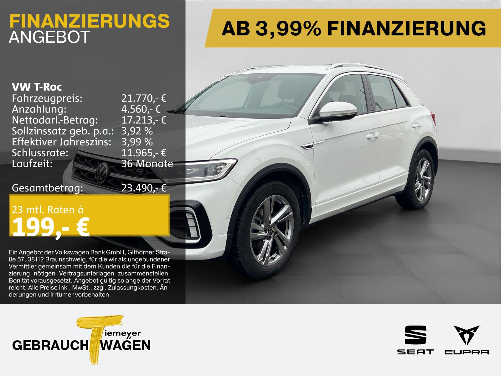 Volkswagen T-Roc 1.0 TSI R-LINE AHK KAMERA LED+ NAVI ACC