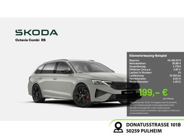Skoda Leasingangebot: Skoda Octavia Combi 2.0 TSI RS HUD MATRIX-LED AHK PANO