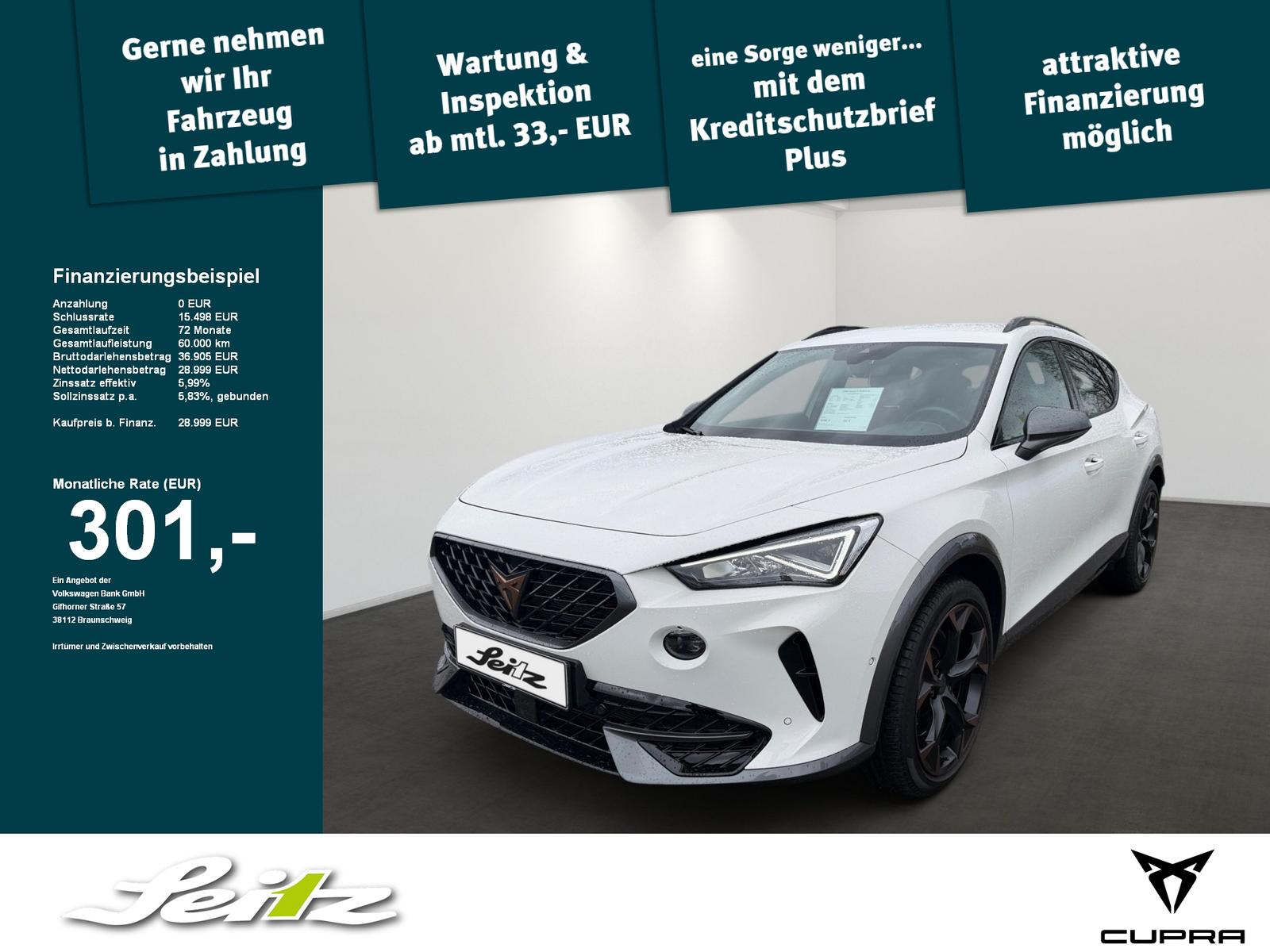 Cupra Formentor 2.0 TSI 4Drive VZ *AHK*KAMERA*NAVI*LED
