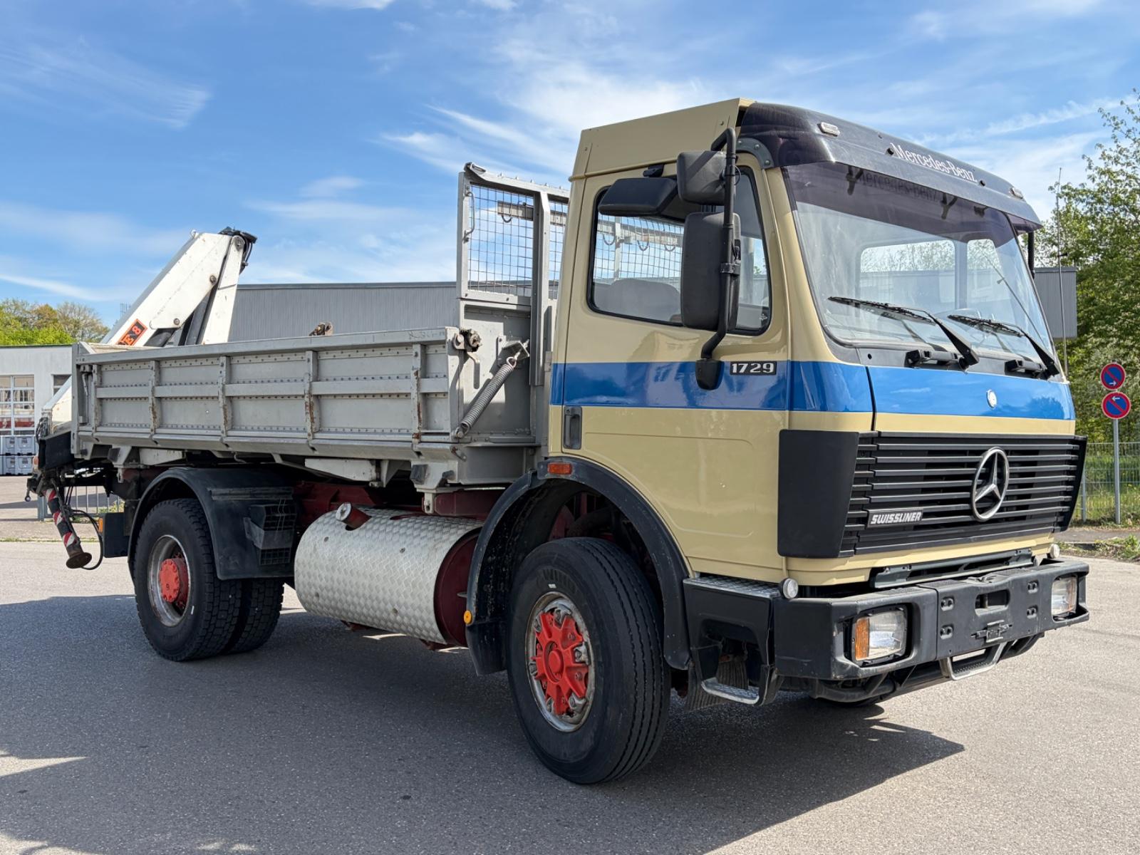 Mercedes-Benz SK 1729 Kipper - mit Kran PM Serie 8 TopZustand