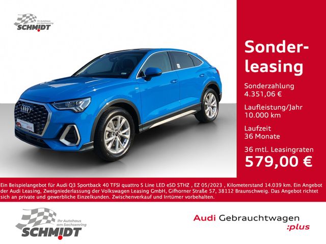 Audi Q3 Sportback 40 TFSI quattro S Line LED eSD STHZ