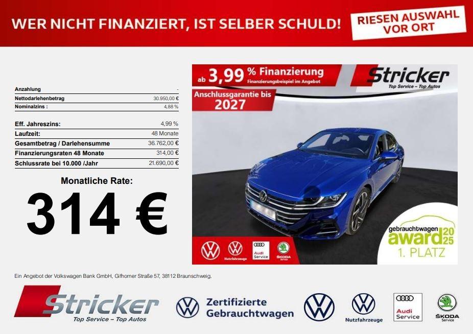 Volkswagen Arteon  RLine 20TSI 314ohne Anzahlung Neu 72 2022