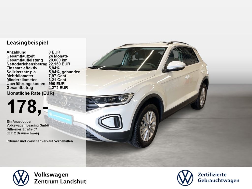 T-Roc Life 1.0 TSI 2xKlima KlimaA LED LM Navi