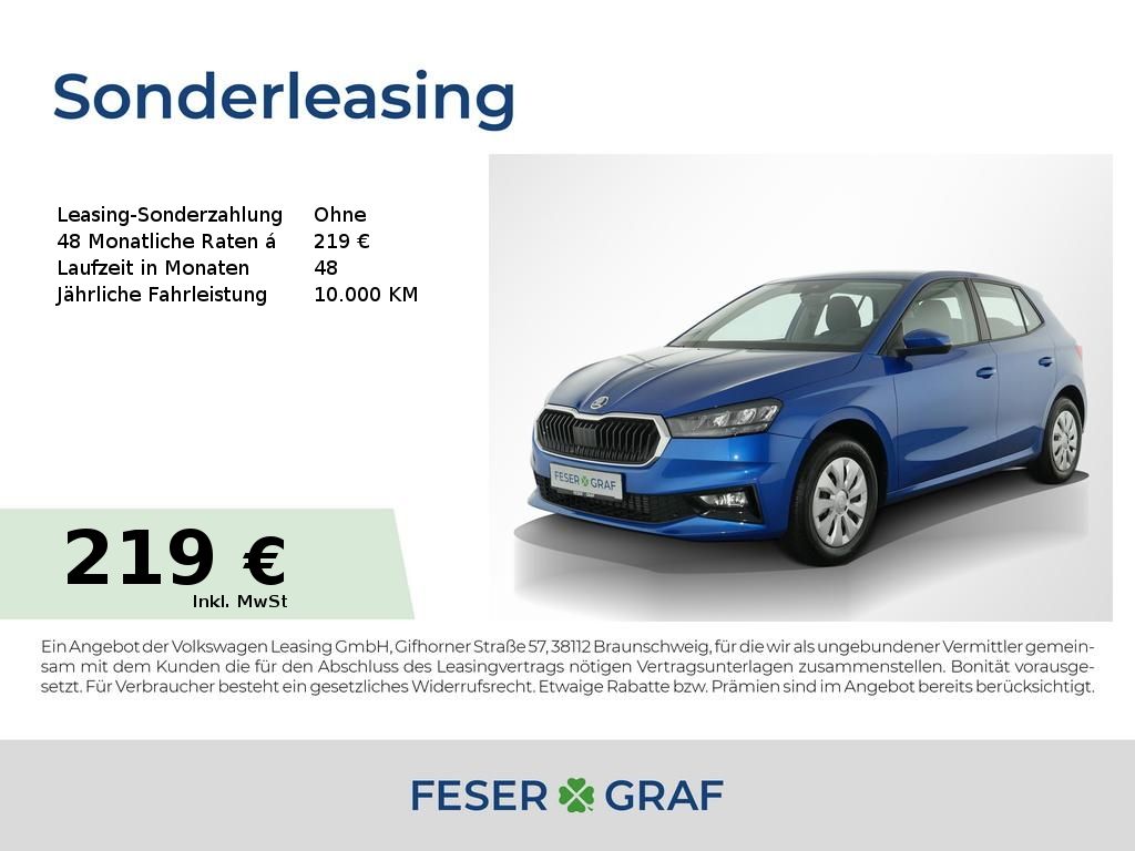 Skoda Fabia Selection 1,0l TSI 5-Gang *SZH*LED*KLIMA*