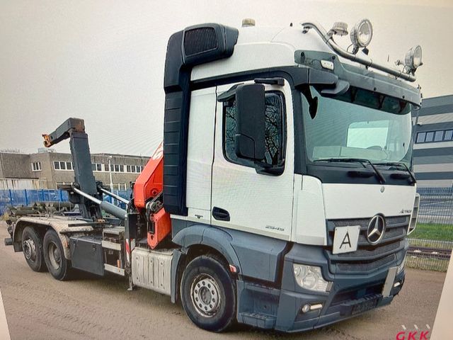 Mercedes-Benz Actros 2545LL 6x2 Abroller+ Kran Funk