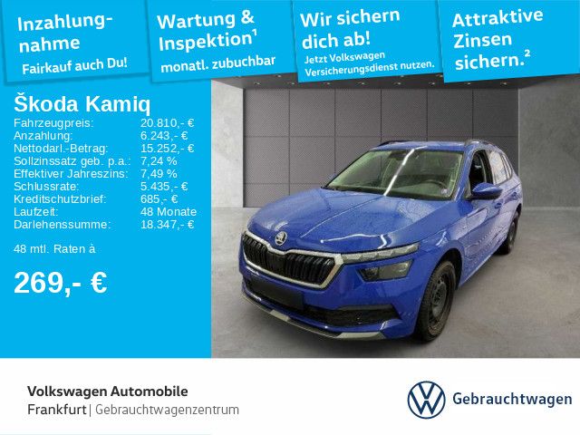 Skoda Kamiq 1.5 TSI Clever FRONT ASSIST Klimaanlage Si