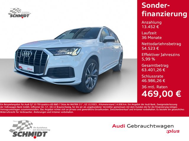 Audi Q7 50 TDI quattro eSD B&O 7 Sitze Air MATRIX 21"