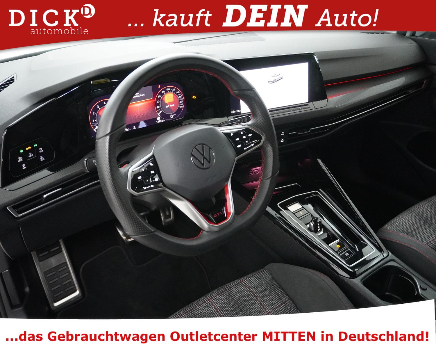 Volkswagen Golf VIII 2.0TSI GTI IQ LED+VIRTU+KAM+SERVIC NEU, миниатюра 8