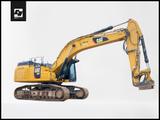 CAT 352 FL Mono-Boom OilQuick OQ90 Hammerleitung