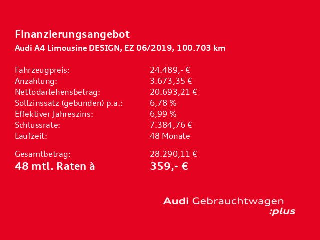 Audi A4 Limousine 40 TDI Design quattro Pano LED RFK foto 21